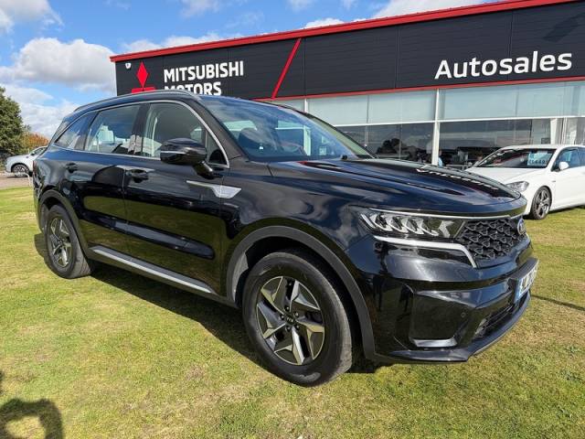 Kia Sorento 1.6 h T-GDi 2 SUV 5dr Petrol Hybrid Auto AWD Euro 6 (s/s) (226 bhp) SUV Hybrid Black
